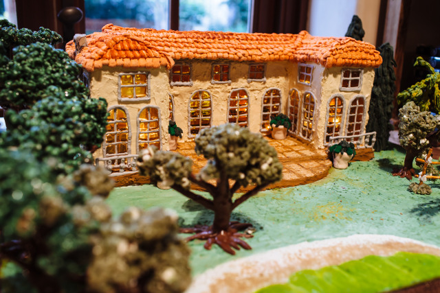 Chateau St. Jean: Our gingerbread winery features the iconic winery that was inspired by formal estate gardens in the south of France.
